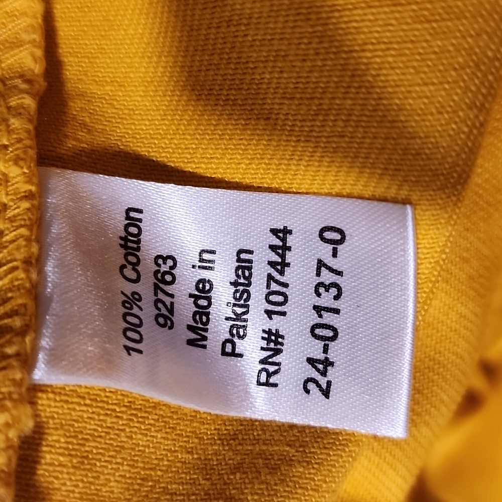 SOLD Jessica London Plus-Size Yellow 3/4 Quarter Length Denim Jean Jacket - 26W - Picture 8 of 8